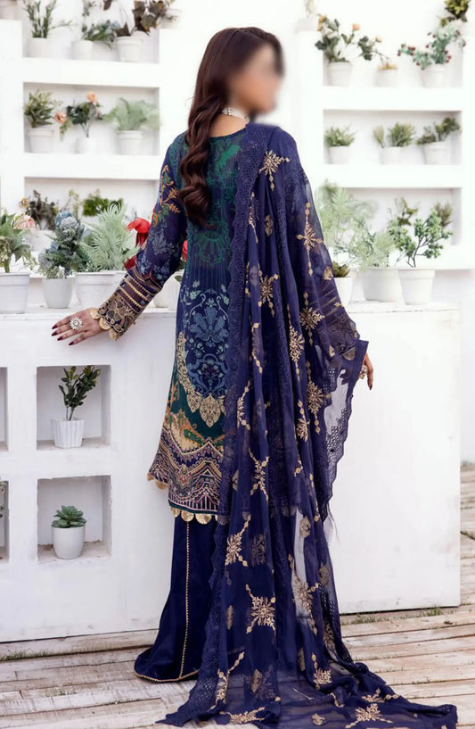 Bunai Printed Swiss Voile Collection 2024 - Design 01