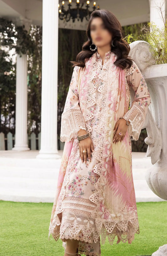Minha Florum Luxury Lawn Collection 2024 - Design 01