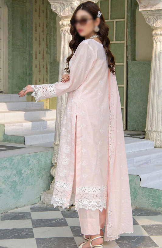 Meraki Exclusive Chikankari Embroidered Lawn Collection 2024 - Design 01