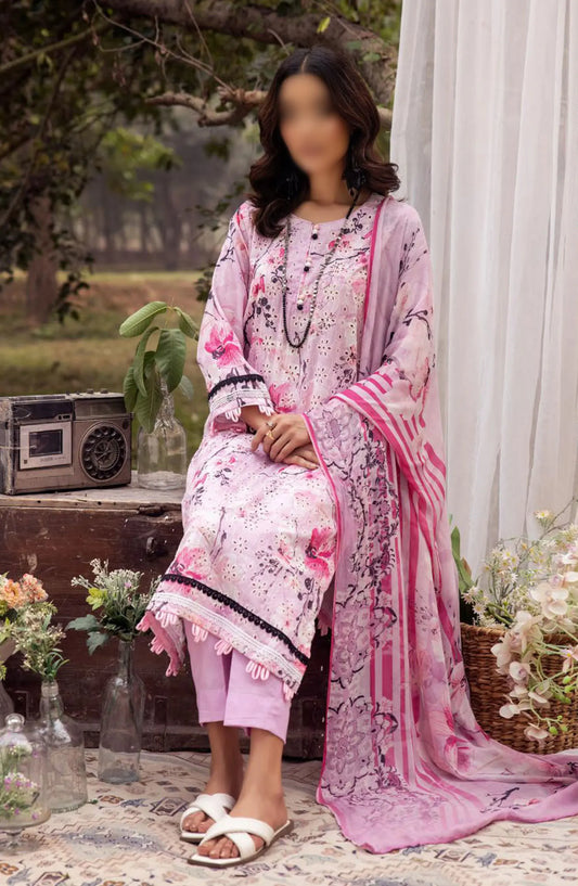 Mahees Printed Chikiankari Lawn Collection Vol 06 2024 - Design 01
