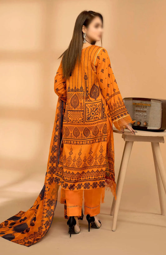 Jasmine Digital Print and Emb Lawn Collection Vol 01 - Design 01