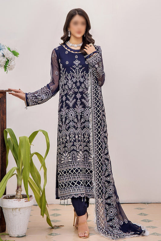 Pareesha Luxury Chiffon Collection By Humdum Collections - Design 01