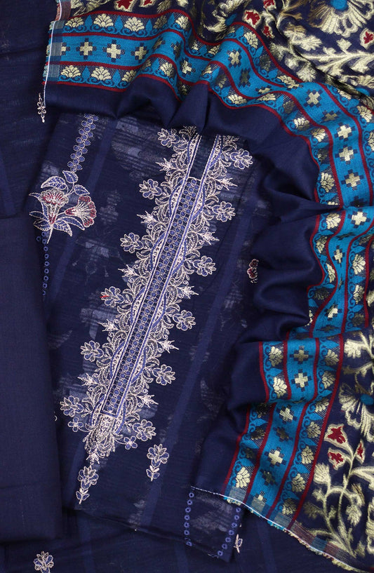 Bana Dora by Amna Khadija Embroidered Lawn Unstitched 3 Piece - D-01 - AM25BDV3 - Light Pink - Summer Collection