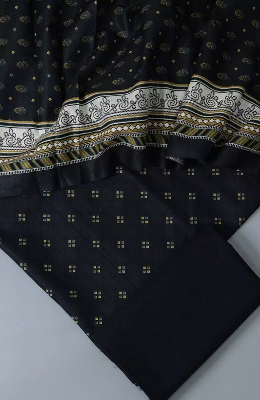 Bin Saeed Unstitch Digital Printed Khaddar Collection - Design 01