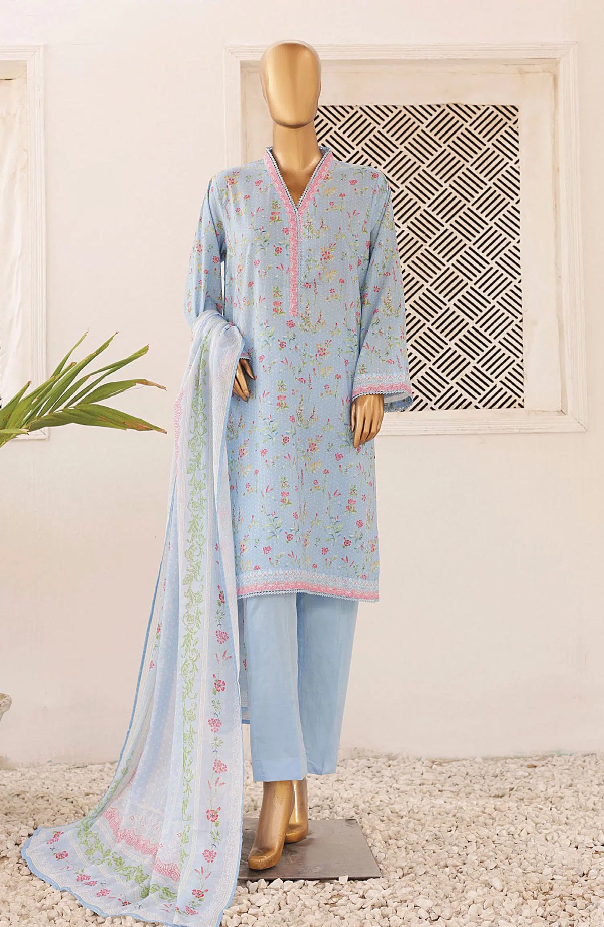 Bin Saeed Printed Lawn Collection 2024 - Design 01