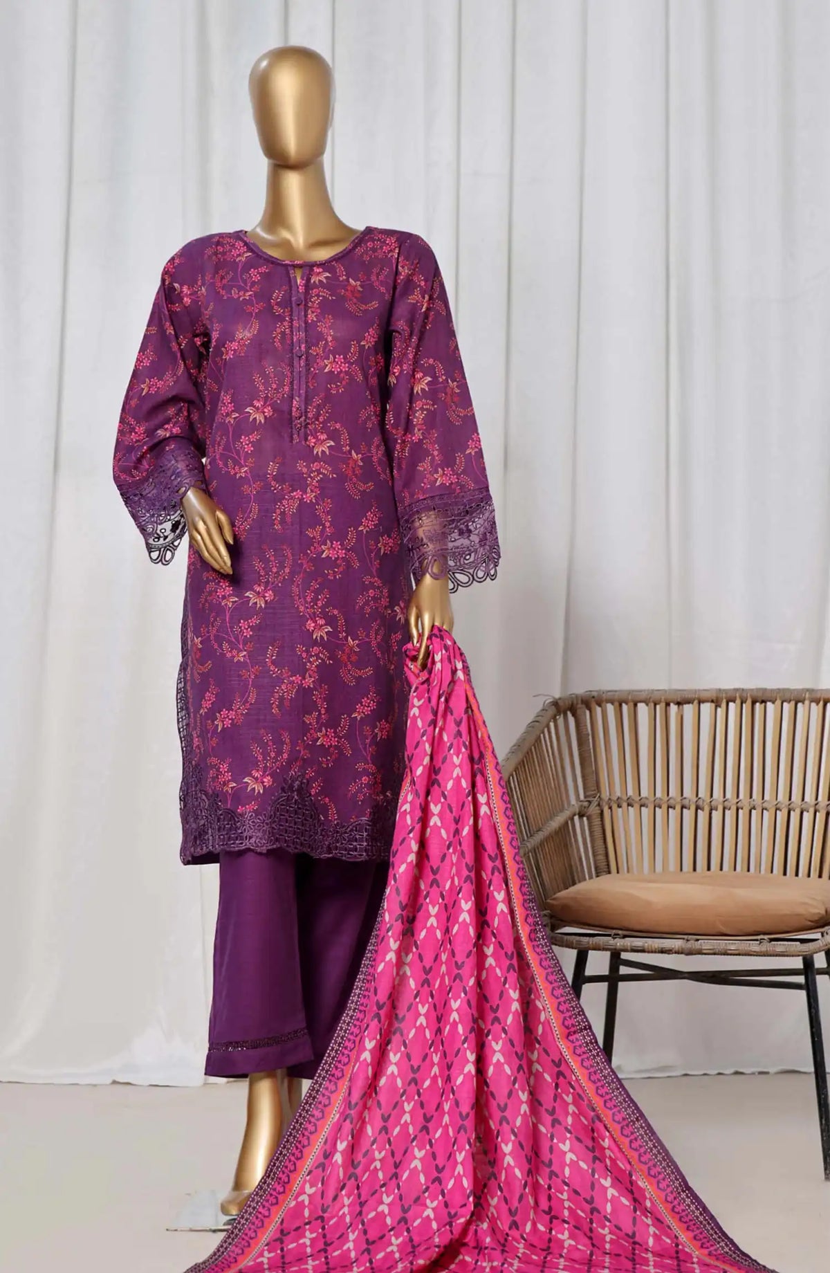 Sadabahar Khaddar RTW Embroidered  Collection 2024 - Design 01