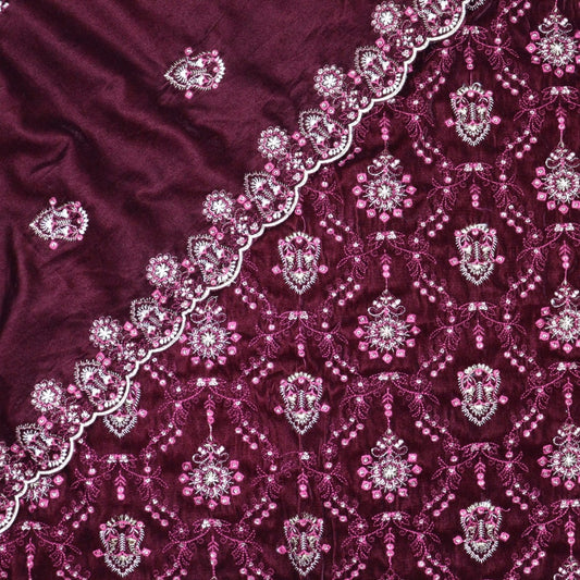 Signature Chapter 05 Unstitched Luxury Embroidered Velvet Series  - Design 01