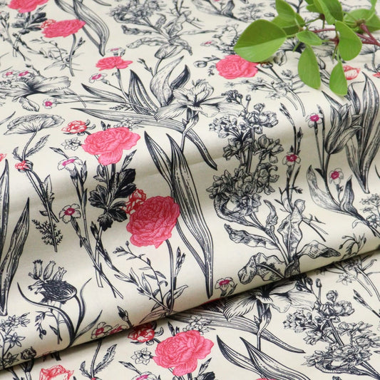 Imwaj Unstitched Cambric Printed 2 Pc Collection 2023 - Design 01