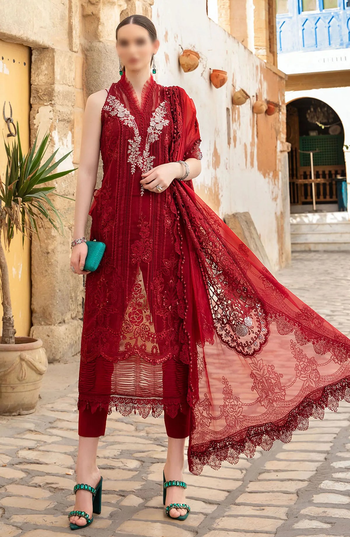 Maria B Unstitched Luxury Lawn Collection 2024 - Design 01 B