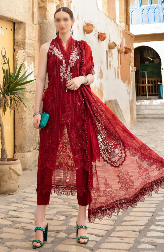Maria B Unstitched Luxury Lawn Collection 2024 - Design 01 B
