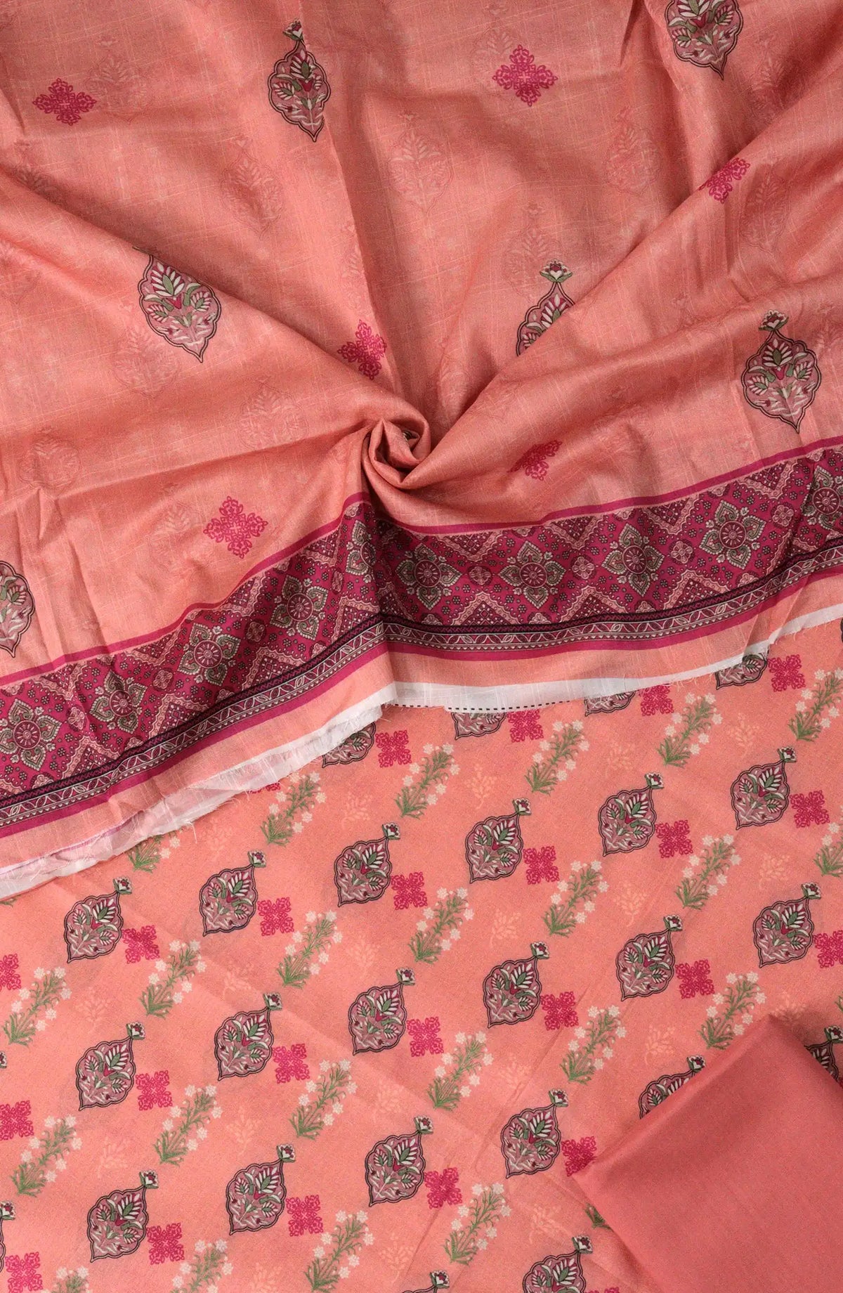 Mothers Collection unstitch suit with demask Dupatta - Design 01