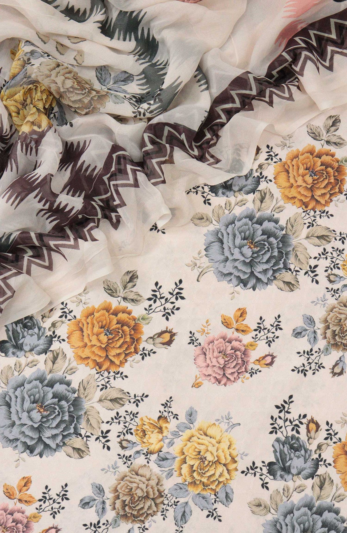 Wintry Wonders unstitch Dobby Khaddar Digital Printed Collection - Design 02