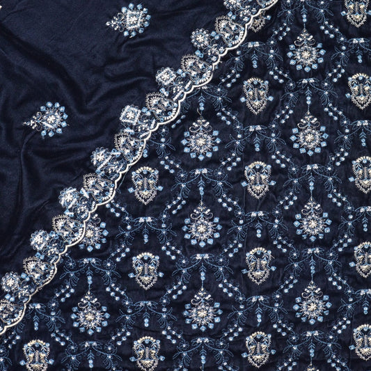 Signature Chapter 05 Unstitched Luxury Embroidered Velvet Series  - Design 02