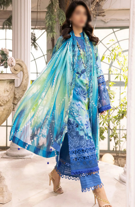 Minha Florum Luxury Lawn Collection 2024 - Design 02
