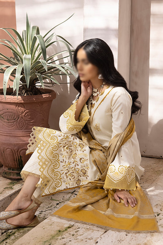 Elak Khaddar Embroidered Collection 2023 - HC -EKEC - Design 02