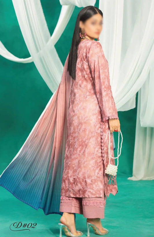 Aangan Digital Printed Lawn Collection By Humdum - Design 02