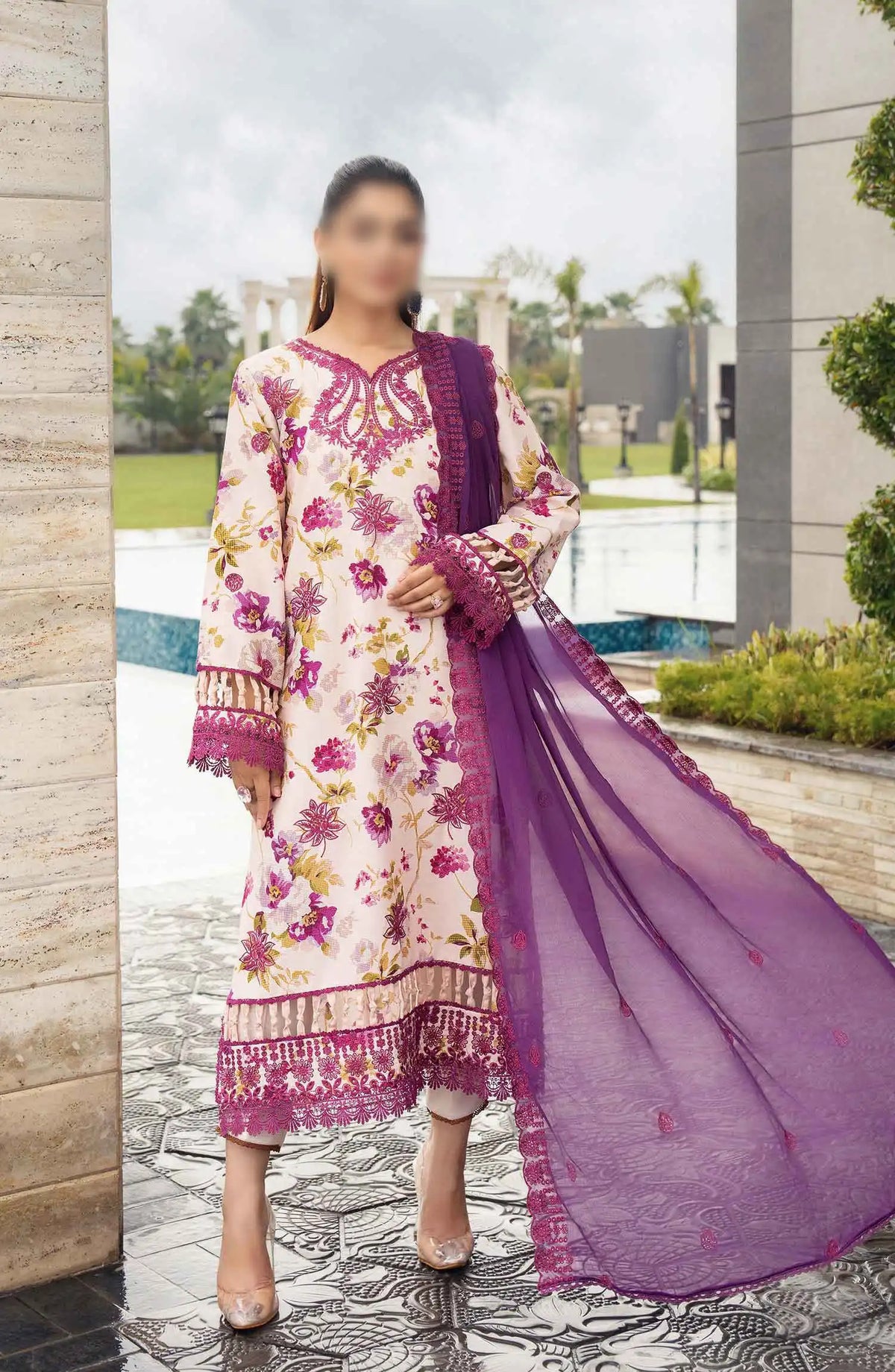 DIVA Embroidered Karandi Collection BY HUMDUM - Design 02