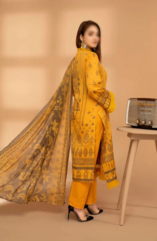 Jasmine Digital Print and Emb Lawn Collection Vol 01 - Design 02
