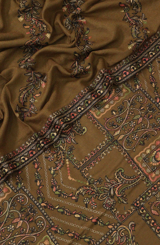 Uspaar Unstitch Embroidered Leather Peach Collection - Design 02
