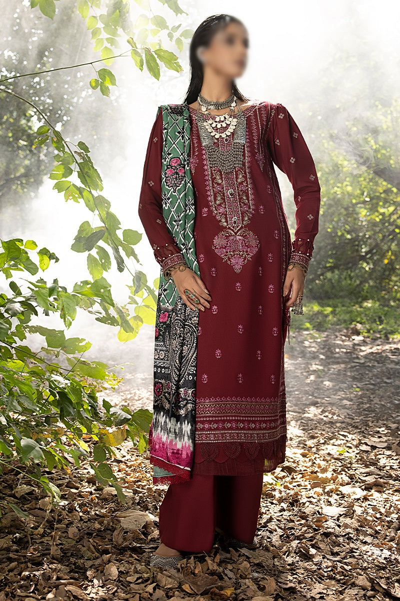 Mirk Embroidered Dhanak Collection 2023  - HC - Design 02