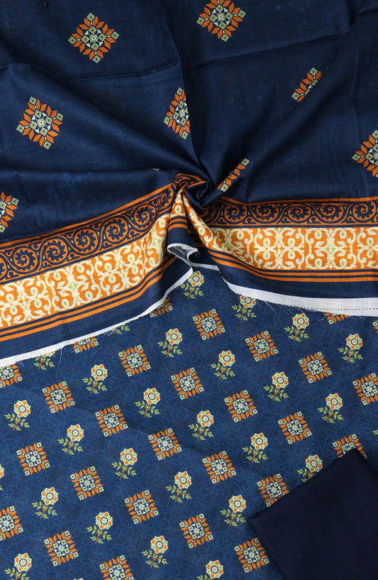 Mothers Collection unstitch suit with demask Dupatta - Design 02