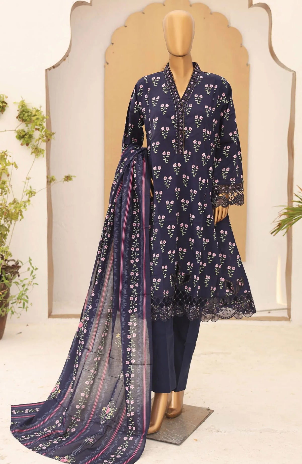 Bin Saeed Exclusive Frocks Embroidered Collection 2024 Vol 04 - Design 02