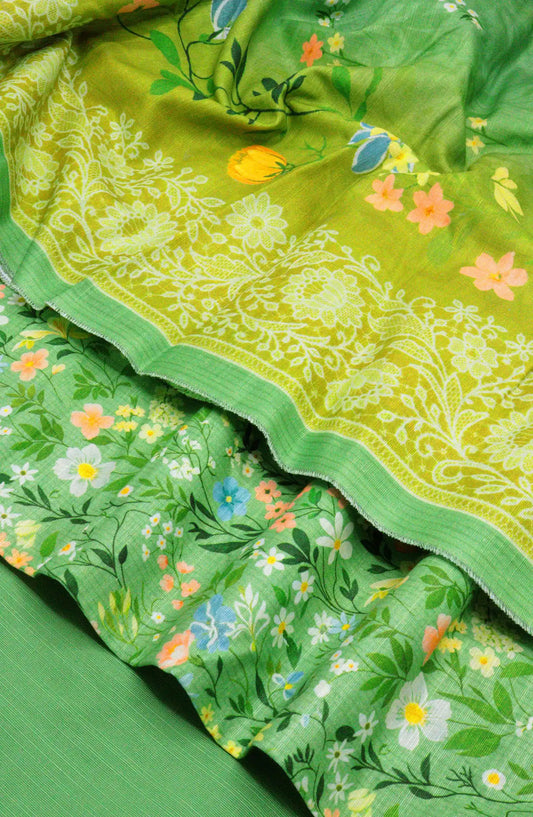 Bin Saeed Unstitch Printed Khaddar 3 piece Collection - Design 02