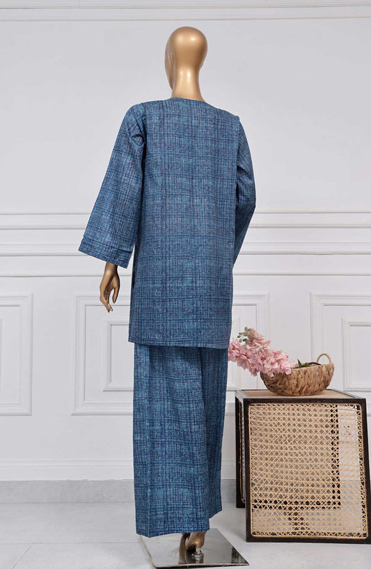 Sadabahar Printed Co ords Lawn Stitched 2 Piece - D-03 - SD25DW - Blue - Summer Collection