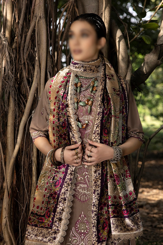Mirk Embroidered Dhanak Collection 2023  - HC - Design 03