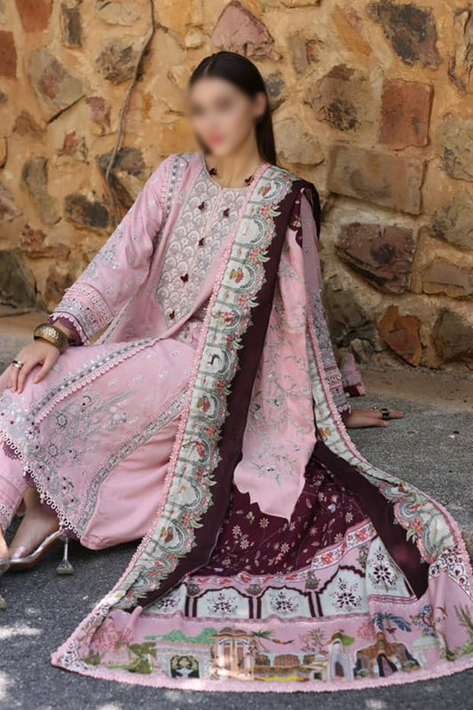 Noor By Saadia Asad Luxury Winter Shawl 2023 - Design 03