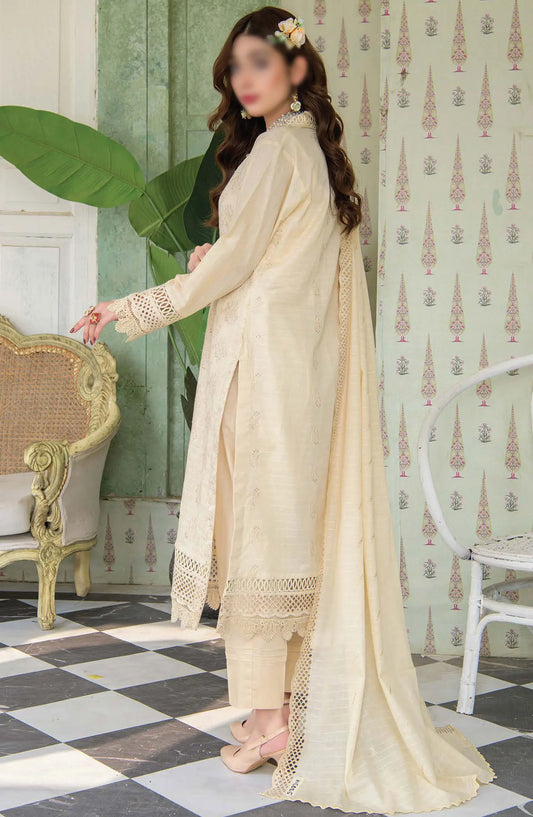 Meraki Exclusive Chikankari Embroidered Lawn Collection 2024 - Design 03