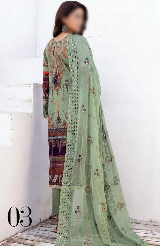Bunai Printed Swiss Voile Collection 2024 - Design 03