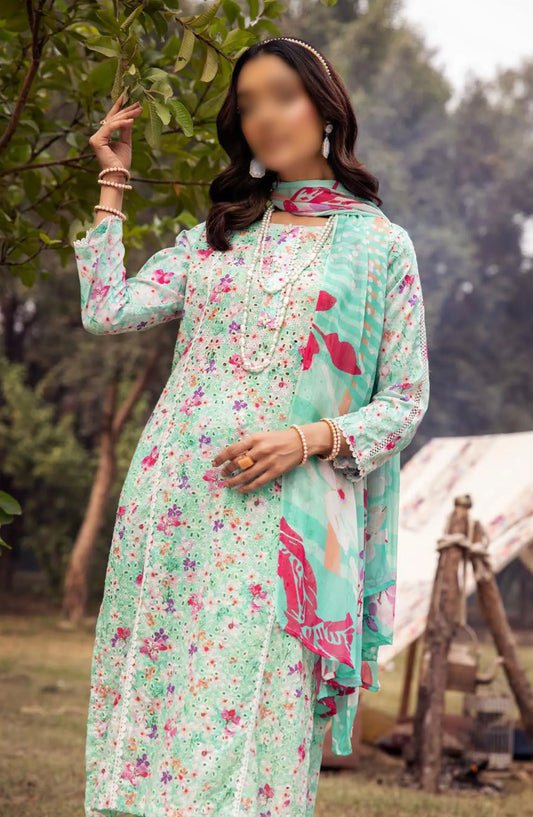 Mahees Printed Chikiankari Lawn Collection Vol 06 2024 - Design 03