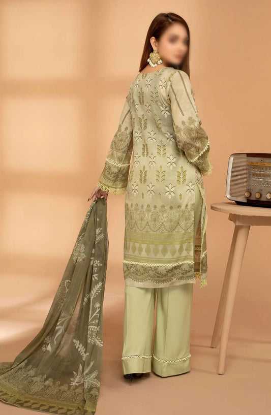 Jasmine Digital Print and Emb Lawn Collection Vol 01 - Design 03