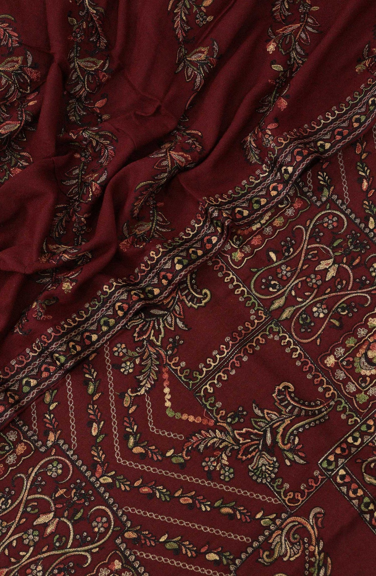 Uspaar Unstitch Embroidered Leather Peach Collection - Design 03