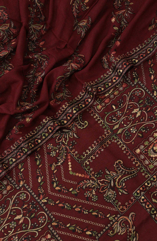 Uspaar Unstitch Embroidered Leather Peach Collection - Design 03