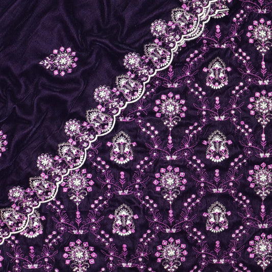 Signature Chapter 05 Unstitched Luxury Embroidered Velvet Series  - Design 03