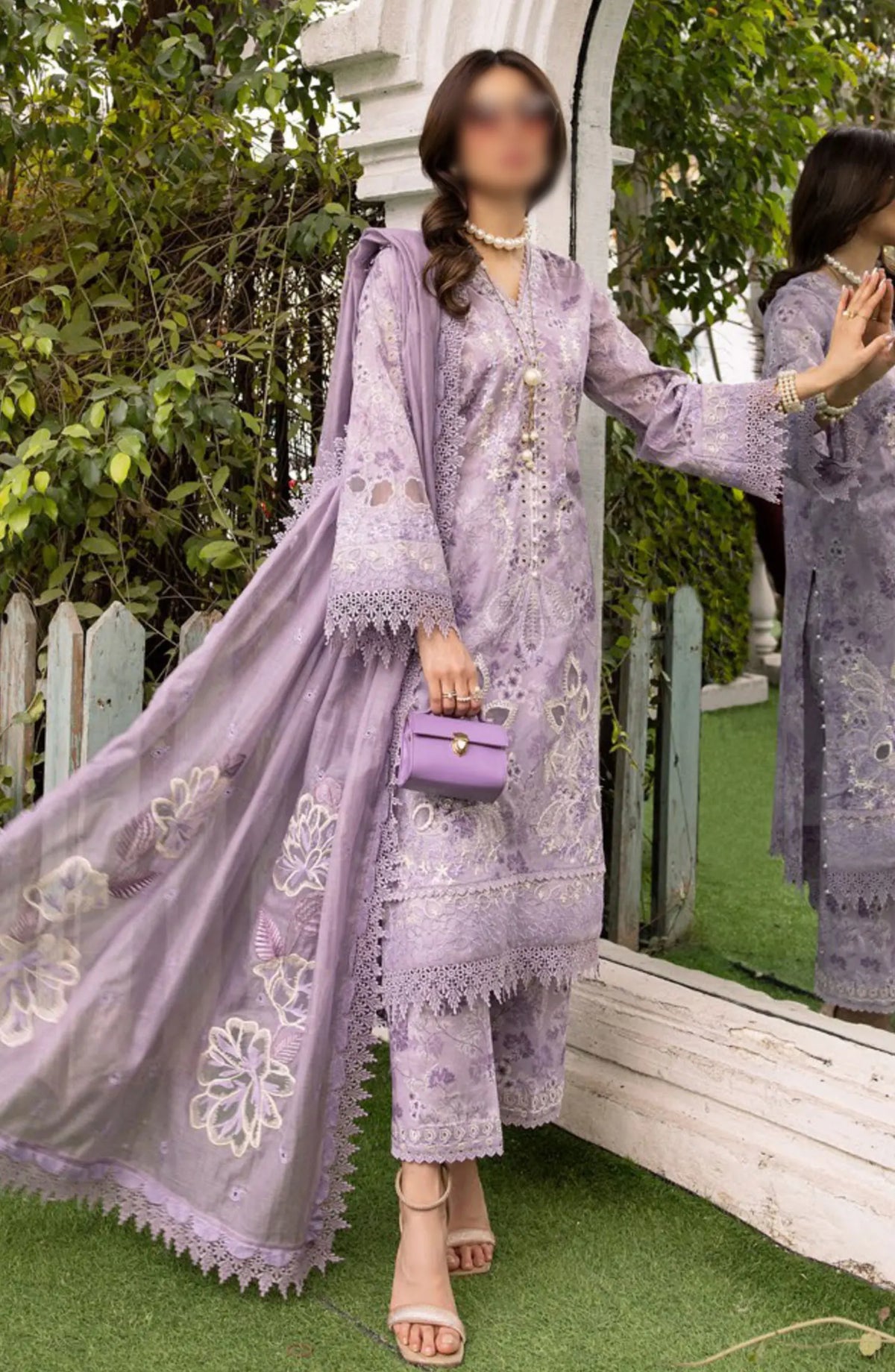 Minha Florum Luxury Lawn Collection 2024 - Design 03