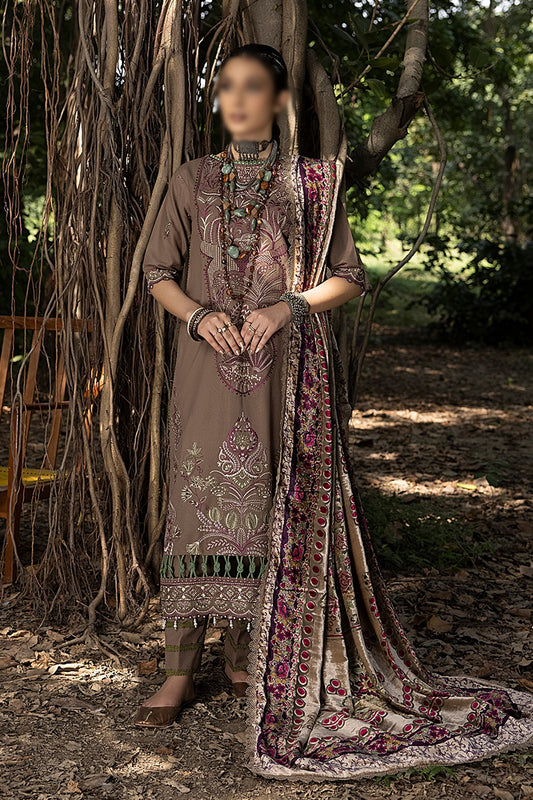 Mirk Embroidered Dhanak Collection 2023  - HC - Design 03