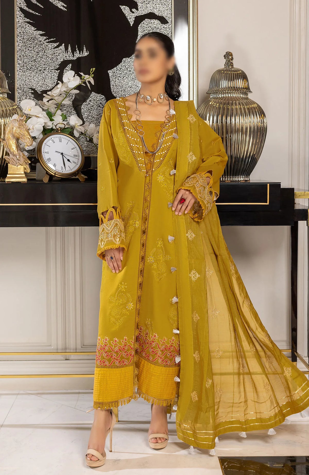 Charlotte Embroidered Chikankari Lawn Collection 2024 - Design 03