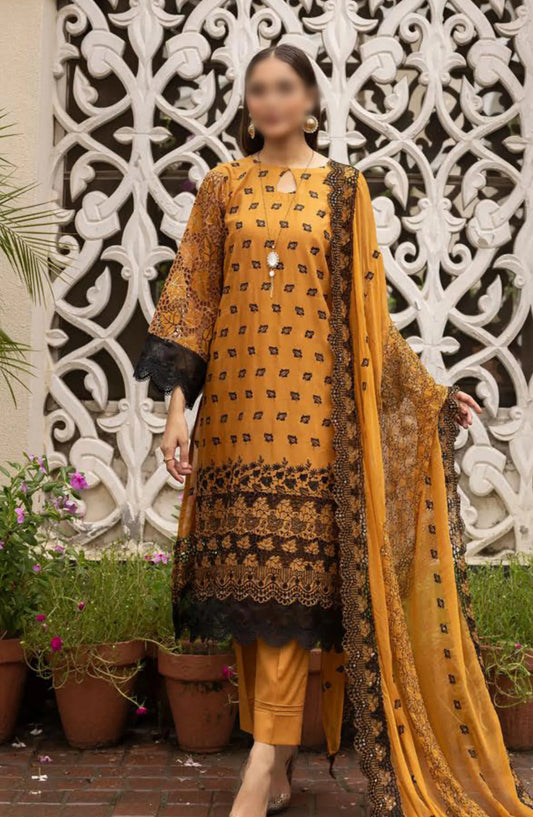 Mahees Exclusive Sequence Chikankari Lawn Collection 2024 - Design 03