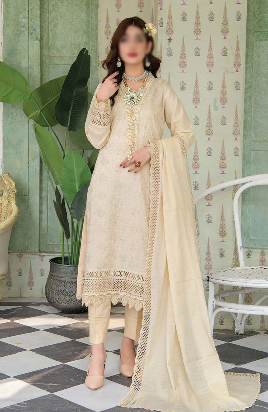 Meraki Exclusive Chikankari Embroidered Lawn Collection 2024 - Design 03