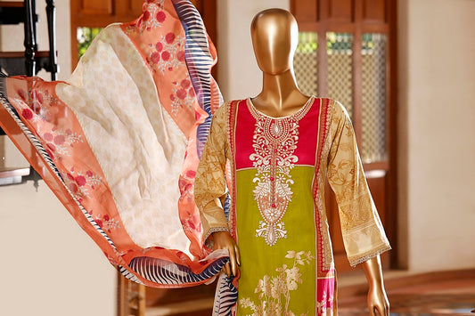 Amna Khadija Diva Embroidered Lawn Vol-03 D-03