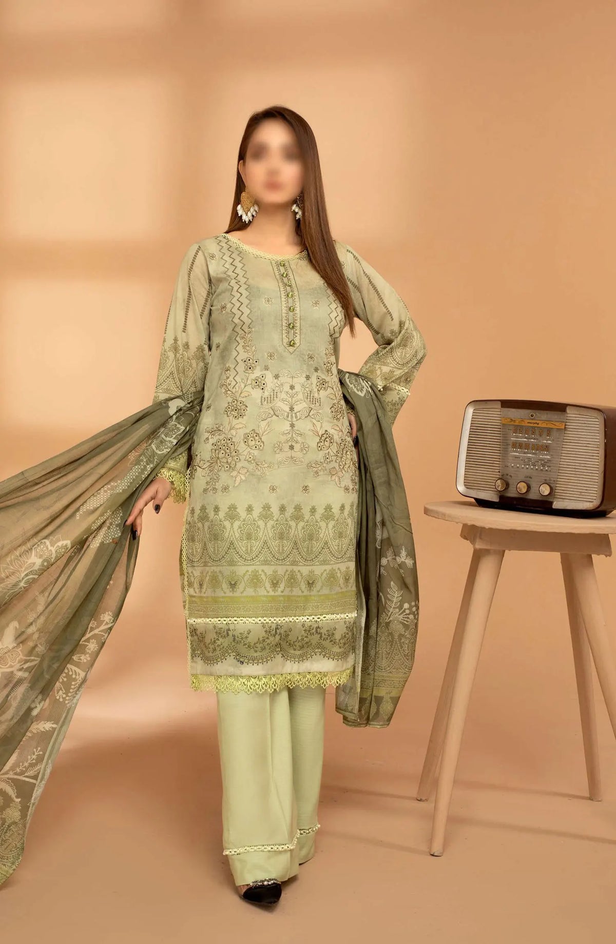 Jasmine Digital Print and Emb Lawn Collection Vol 01 - Design 03