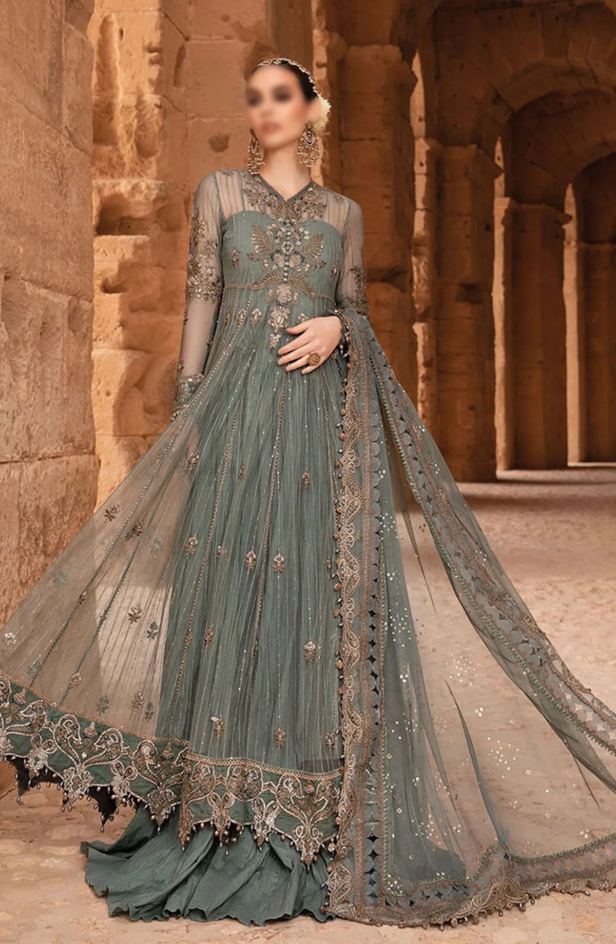 Maria B Unstitched Luxury Lawn Collection 2024 - Design 03 A