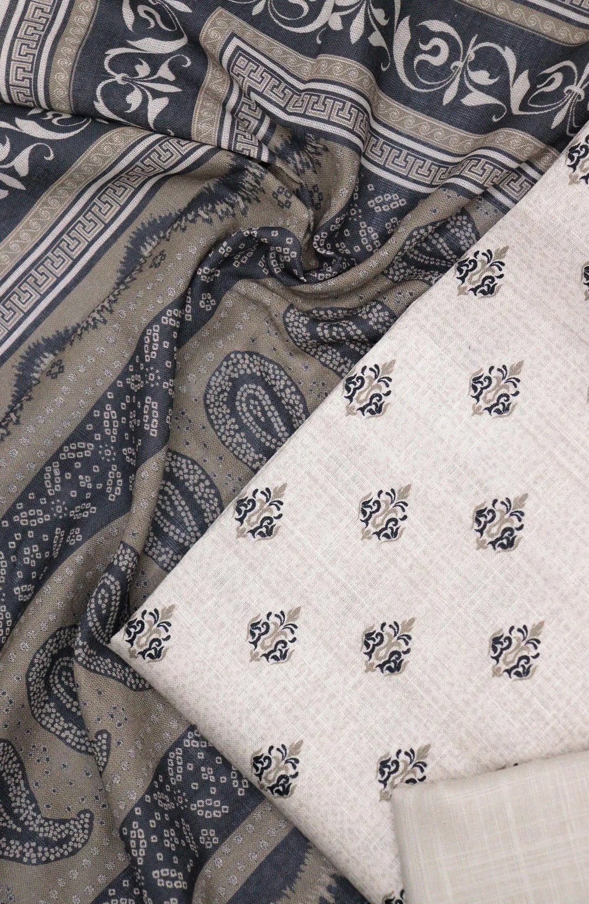 Falak Printed and Embroidered Khaddar Collection - Design 03