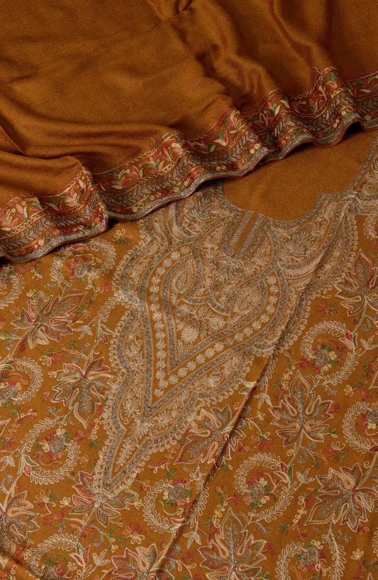 Black Rose Embroidered Leather Peach Collection - Design 03