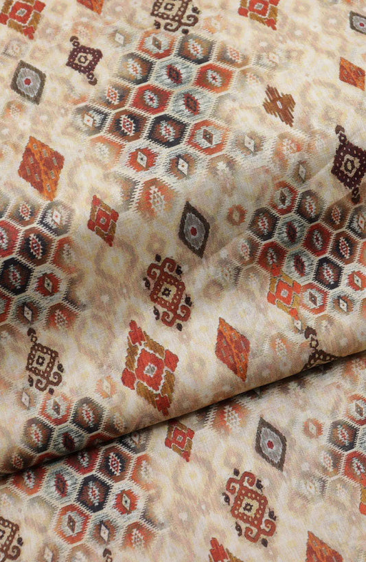 Classic Unstitched 2pcs Digital Printed Lawn Collection Vol-03 By Amna Khadija - Design 03