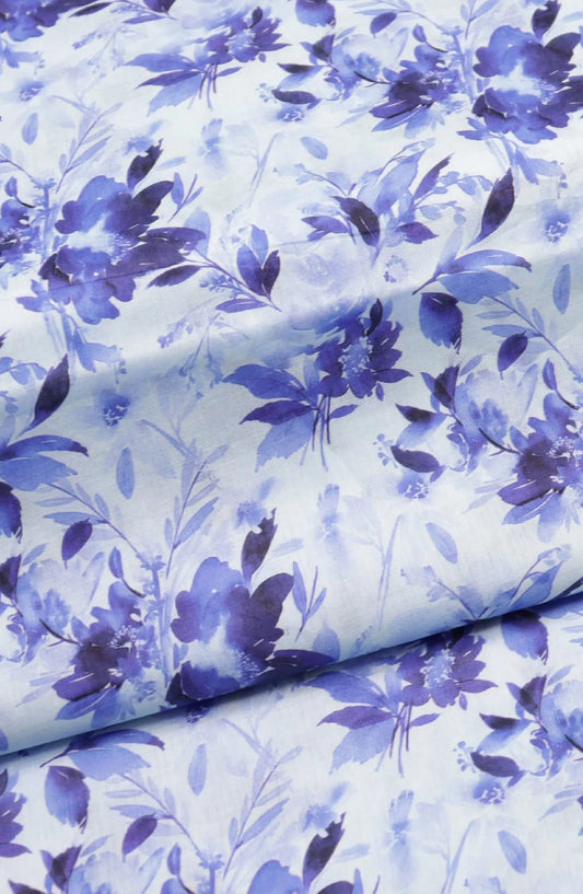 Classic Unstitched 2pcs Digital Printed Lawn Collection Vol-02 By Amna Khadija - Design 04