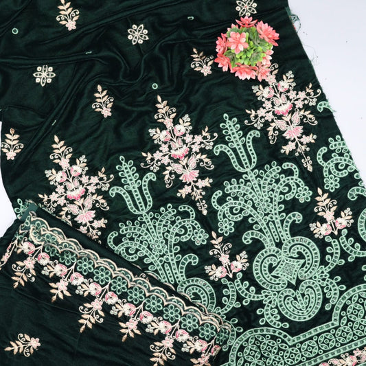 Signature Chapter 03 Unstitched Luxury Embroidered Velvet Series - Design 04
